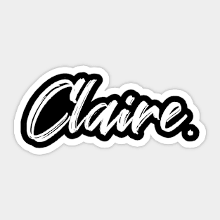 Name Claire Sticker